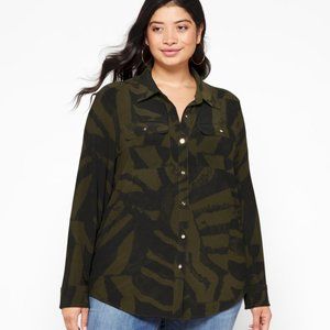 Lauren Ralph Lauren Birch Tan Knit Button Down [L… - image 1